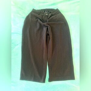 Relativity striped dress pants crop flare leg size 16w
